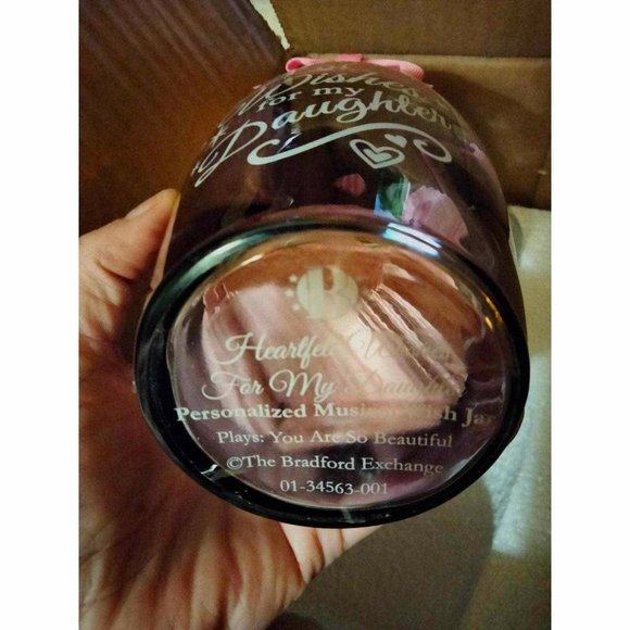 The Bradford Exchange Wishes for My Daughter Musical Jar - Picture 5 of 6